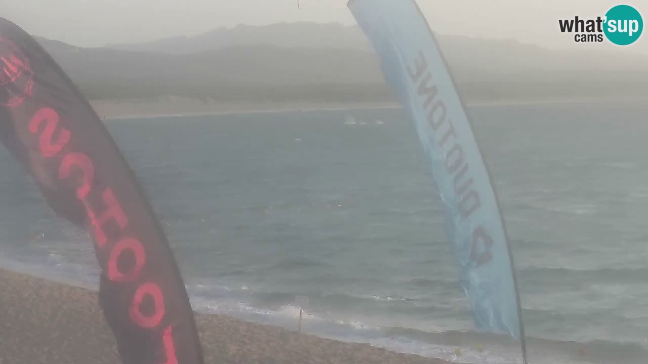 Isuledda web kamera Porto Pollo Isola dei Gabbiani – Kitesurf Side – Palau – Sardinija – Italija