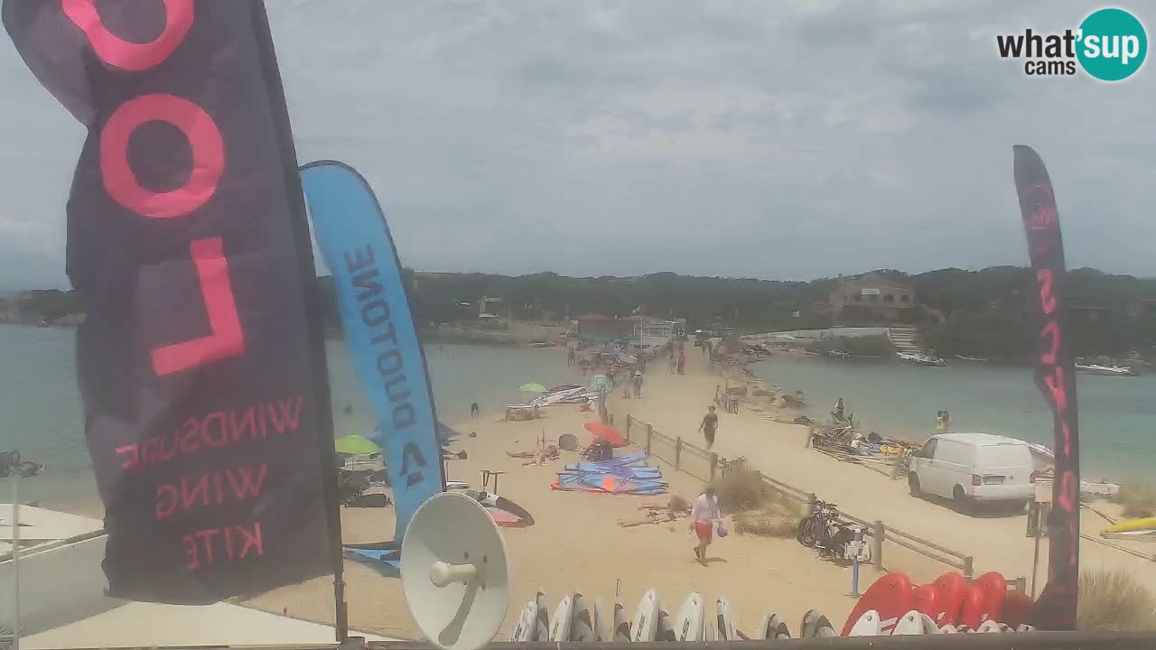 Live kamera Isola dei Gabbiani – Wind bar – Porto Pollo – Palau – Sardinien – Italien