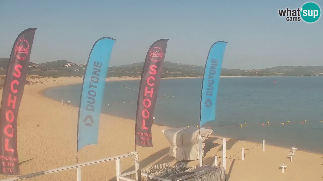 Isuledda web kamera Porto Pollo Isola dei Gabbiani – Kitesurf Side – Palau – Sardinija – Italija