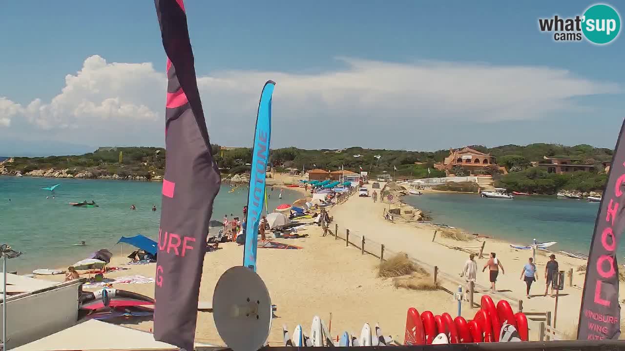 Isuledda webcam Porto Pollo Isola dei Gabbiani – Kitesurf Side – Palau – Sardaigne – Italie