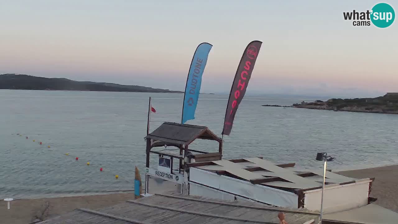 Isuledda web kamera Porto Pollo Isola dei Gabbiani – Kitesurf Side – Palau – Sardinija – Italija