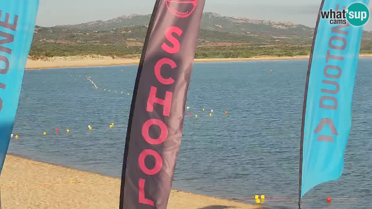 Isuledda web kamera Porto Pollo Isola dei Gabbiani – Kitesurf Side – Palau – Sardinija – Italija