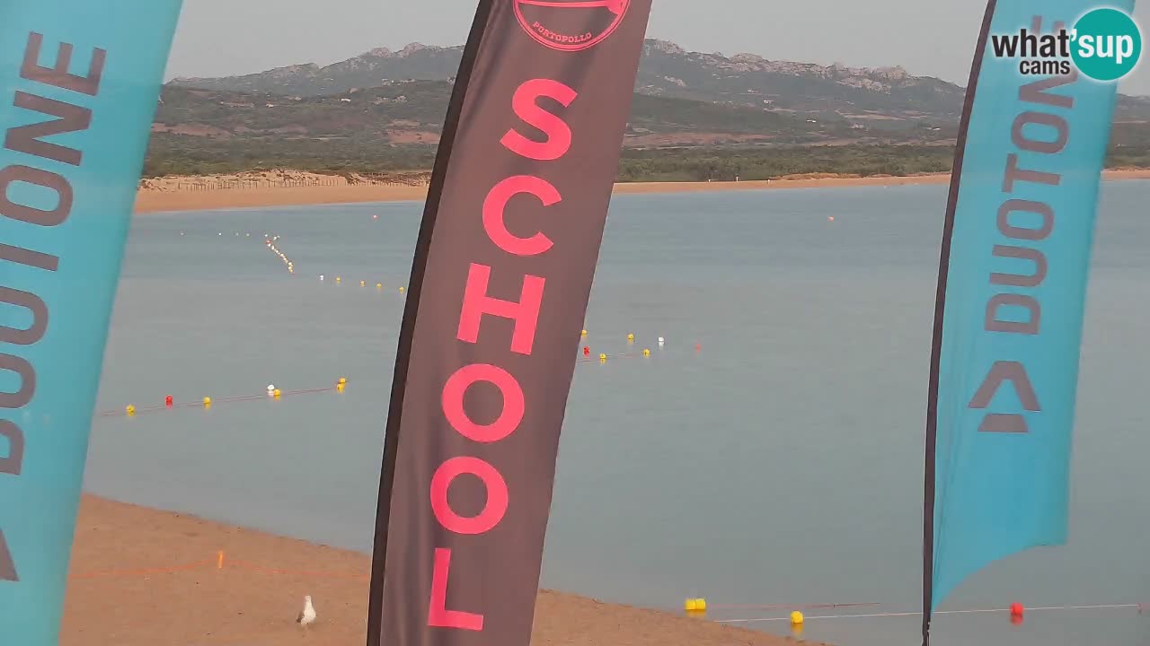Camera en vivo Isola dei Gabbiani – Wind bar – Porto Pollo – Palau – Cerdeña – Italia