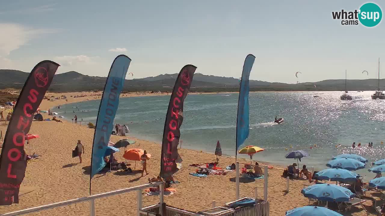 Isuledda web kamera Porto Pollo Isola dei Gabbiani – Kitesurf Side – Palau – Sardinija – Italija