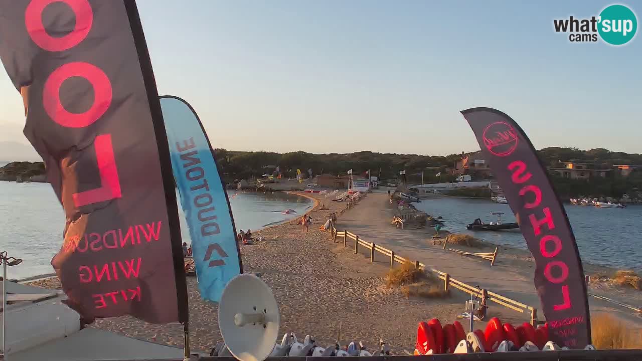 Isuledda webcam Porto Pollo Isola dei Gabbiani – Palau – Sardinia – Italy – Kitesurf Side