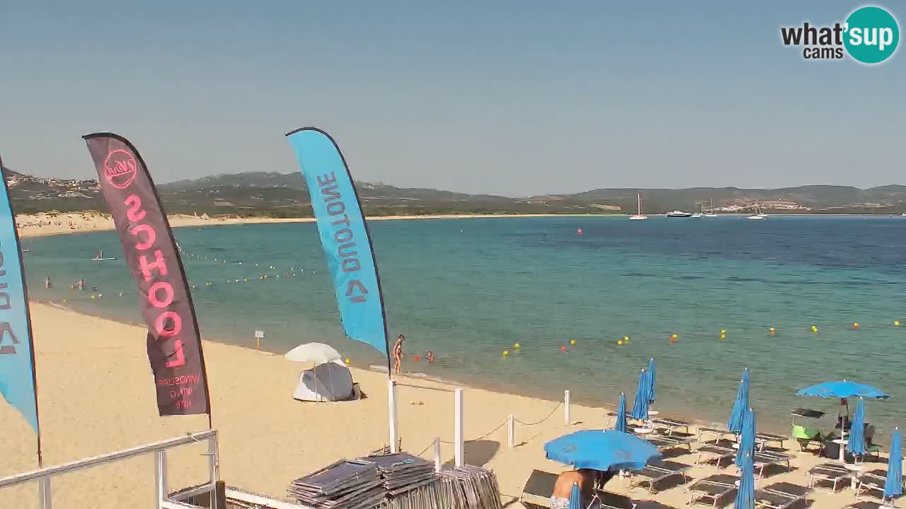 Isuledda web kamera Porto Pollo Isola dei Gabbiani – Kitesurf Side – Palau – Sardinija – Italija