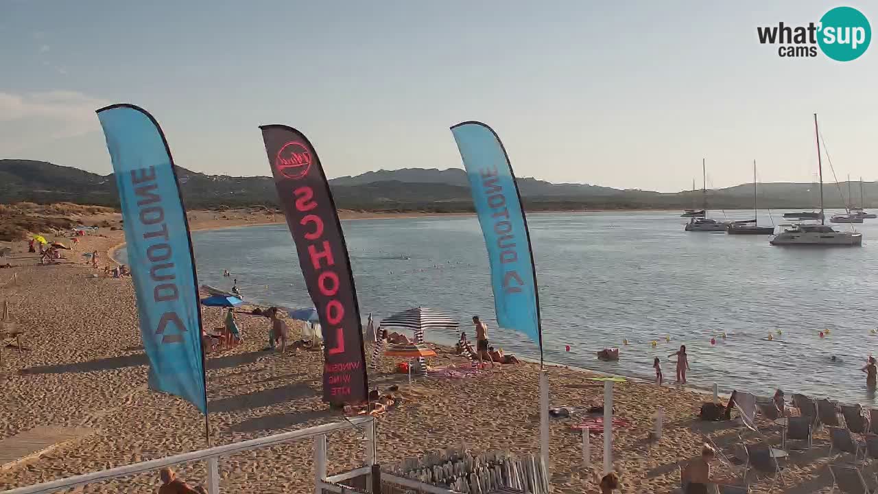 Isuledda web kamera Porto Pollo Isola dei Gabbiani – Kitesurf Side – Palau – Sardinija – Italija