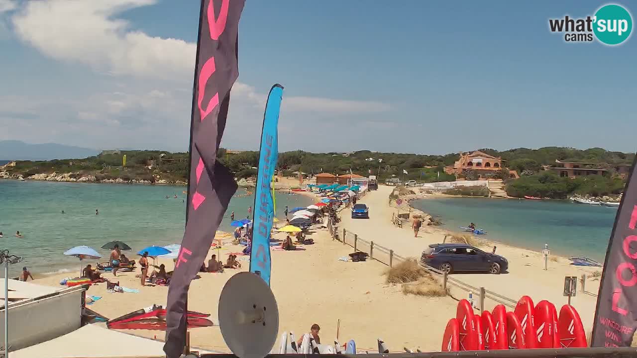 Isuledda webcam Porto Pollo Isola dei Gabbiani – Kitesurf Side – Palau – Sardaigne – Italie