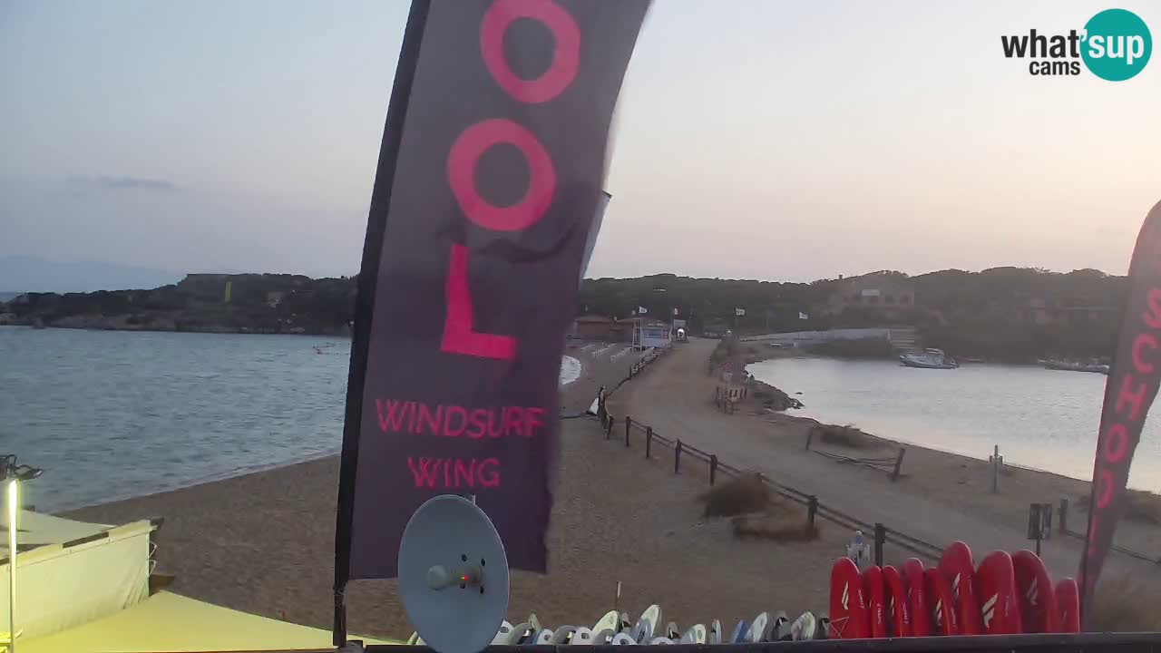 Isuledda v živo Porto Pollo – Isola dei Gabbiani – Kitesurf side – Palau – Sardinija – Italija