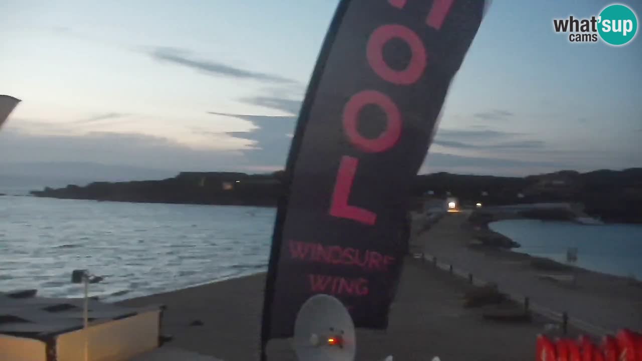 Isuledda web kamera Porto Pollo Isola dei Gabbiani – Kitesurf Side – Palau – Sardinija – Italija