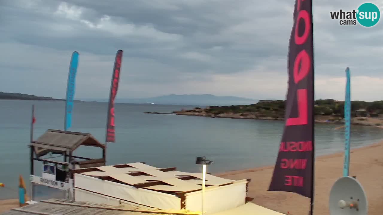 Isuledda web kamera Porto Pollo Isola dei Gabbiani – Kitesurf Side – Palau – Sardinija – Italija