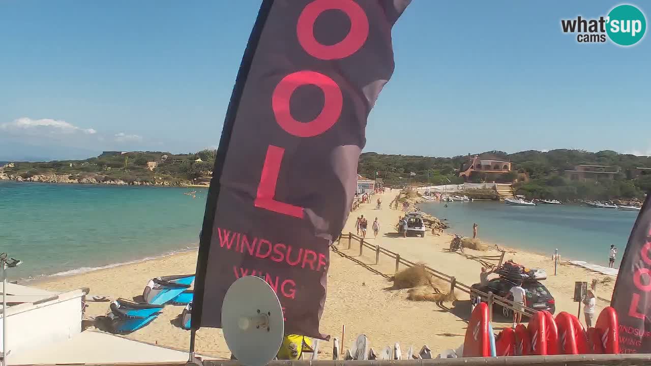 Isuledda webcam Porto Pollo Isola dei Gabbiani – Kitesurf Side – Palau – Sardaigne – Italie