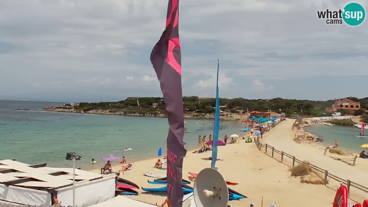 Isuledda web kamera Porto Pollo Isola dei Gabbiani – Kitesurf Side – Palau – Sardinija – Italija