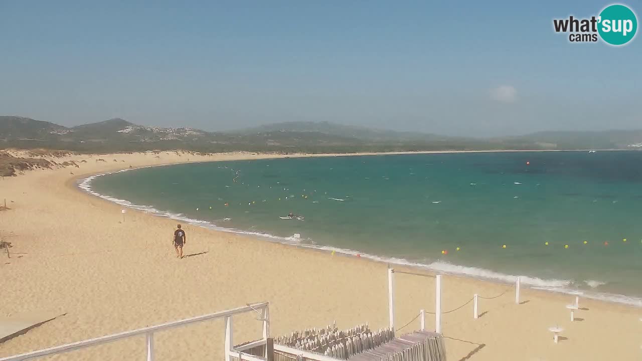 Isuledda web kamera Porto Pollo Isola dei Gabbiani – Kitesurf Side – Palau – Sardinija – Italija