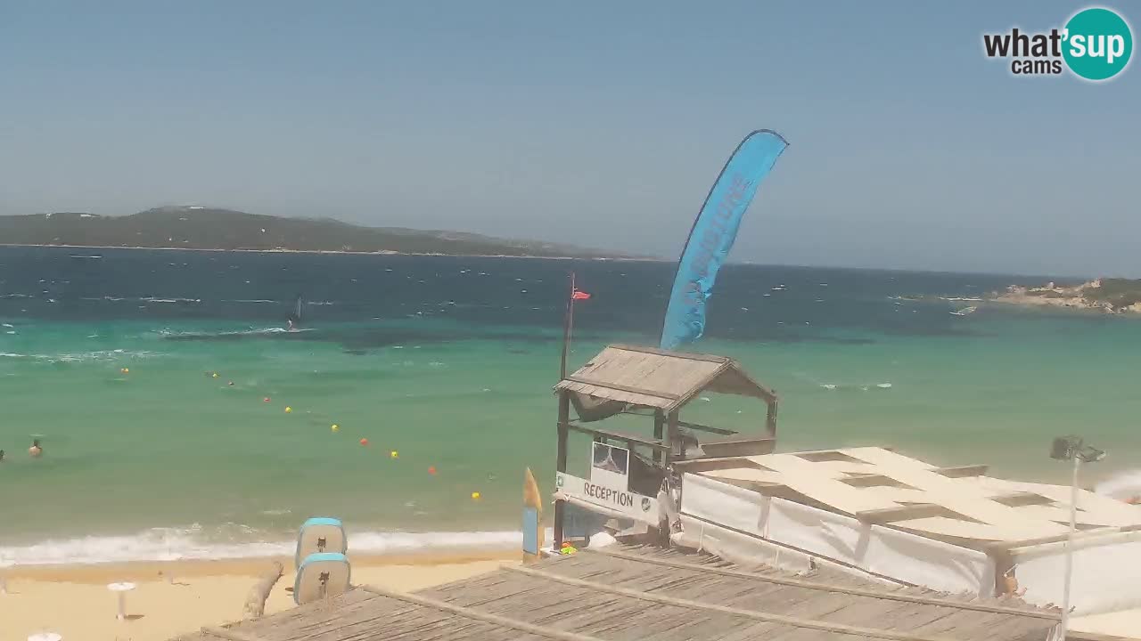 Isuledda webcam Porto Pollo Isola dei Gabbiani – Kitesurf Side – Palau – Sardaigne – Italie
