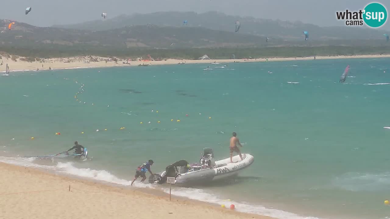 Isuledda web kamera Porto Pollo Isola dei Gabbiani – Kitesurf Side – Palau – Sardinija – Italija