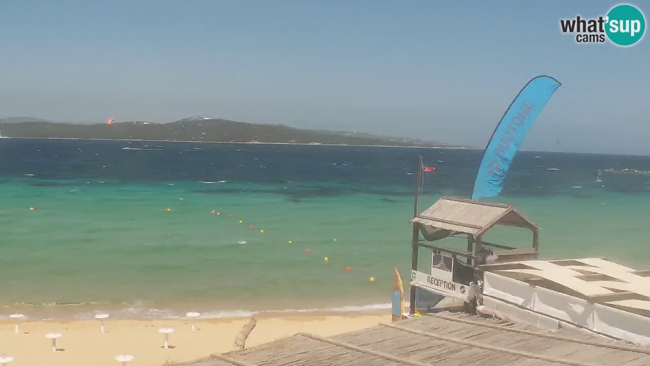 Isuledda webcam Porto Pollo Isola dei Gabbiani – Kitesurf Side – Palau – Sardinien – Italien