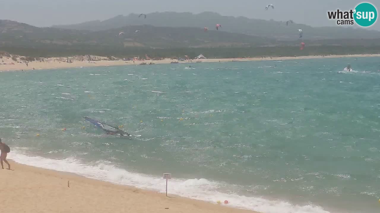 Isuledda web kamera Porto Pollo Isola dei Gabbiani – Kitesurf Side – Palau – Sardinija – Italija