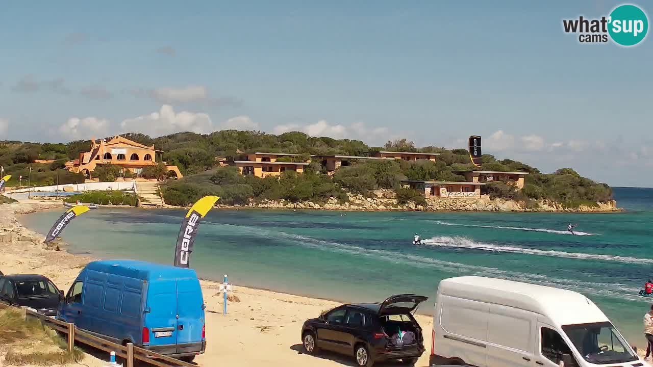 Isuledda webcam Porto Pollo Isola dei Gabbiani – Kitesurf Side – Palau – Sardaigne – Italie