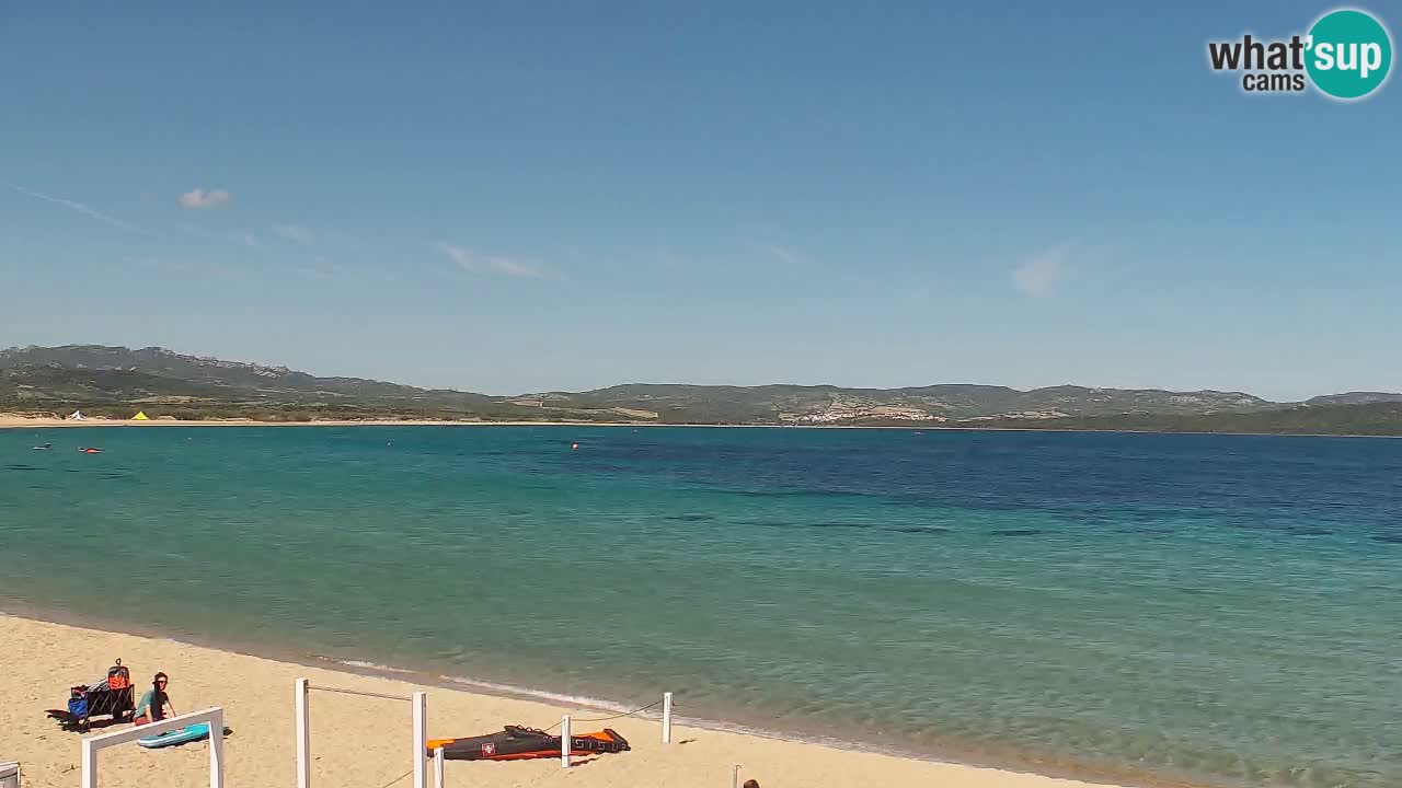 Isuledda web kamera Porto Pollo Isola dei Gabbiani – Kitesurf Side – Palau – Sardinija – Italija
