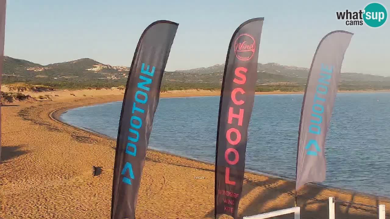 Isuledda web kamera Porto Pollo Isola dei Gabbiani – Kitesurf Side – Palau – Sardinija – Italija