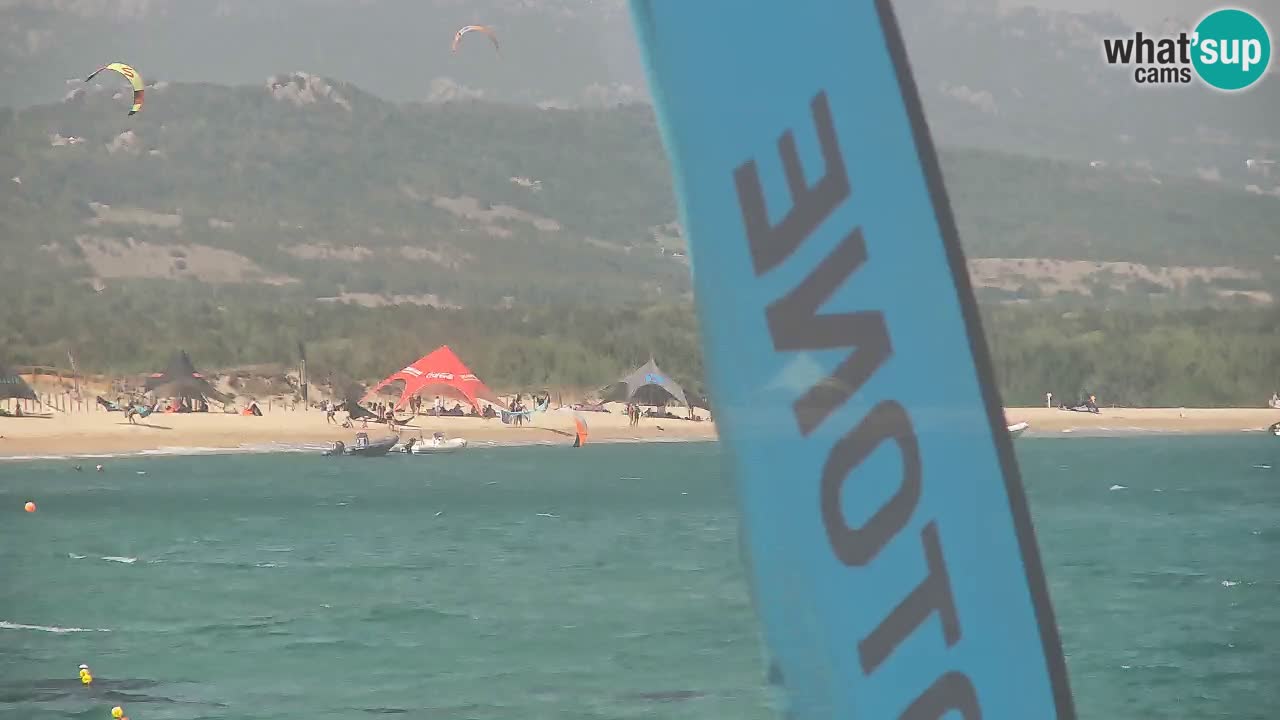 Isuledda web kamera Porto Pollo Isola dei Gabbiani – Kitesurf Side – Palau – Sardinija – Italija