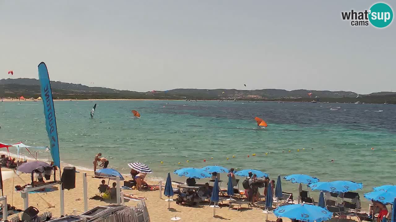 Isuledda web kamera Porto Pollo Isola dei Gabbiani – Kitesurf Side – Palau – Sardinija – Italija