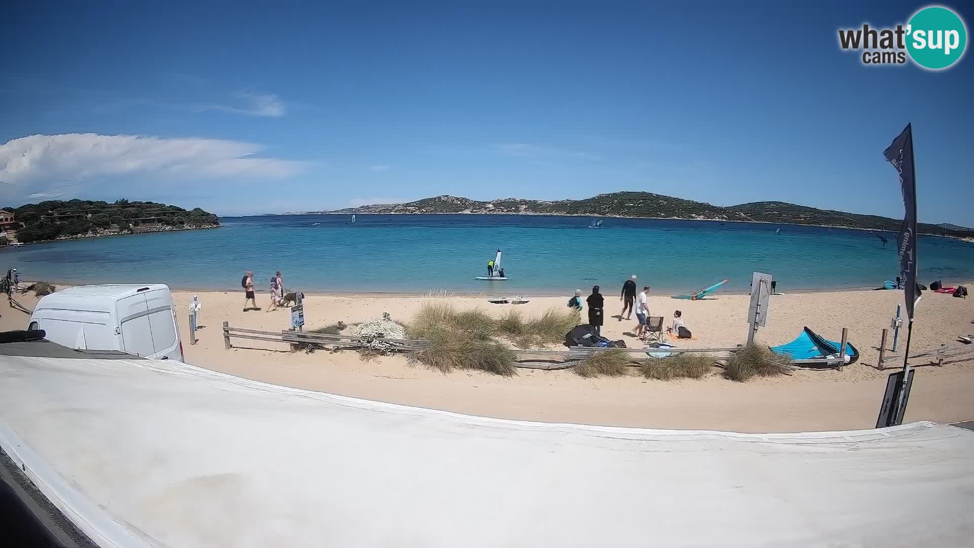 Webcam en direct de planche à voile et de kite surf à Porto Pollo – Sardaigne – Italie