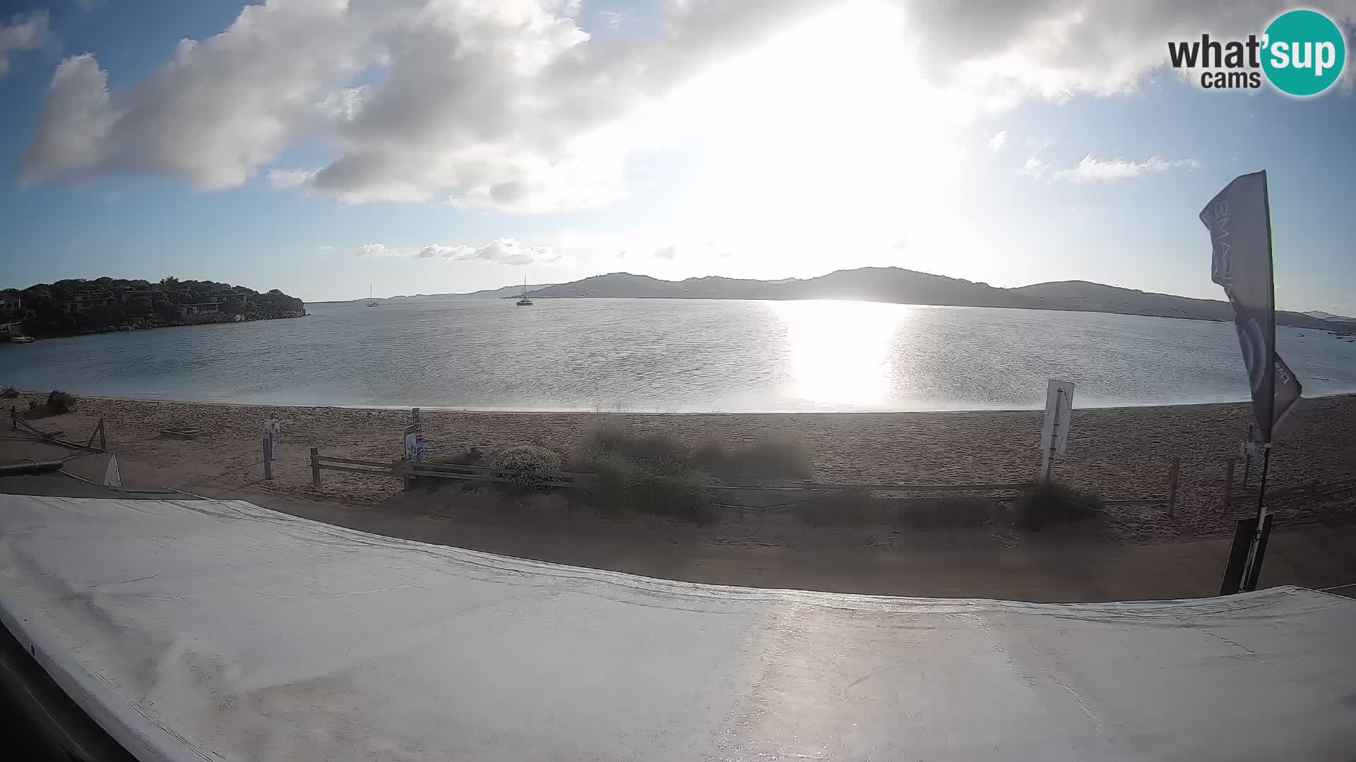Porto Pollo Windsurfing and Kite surfing live webcam – Sardinia – Italy