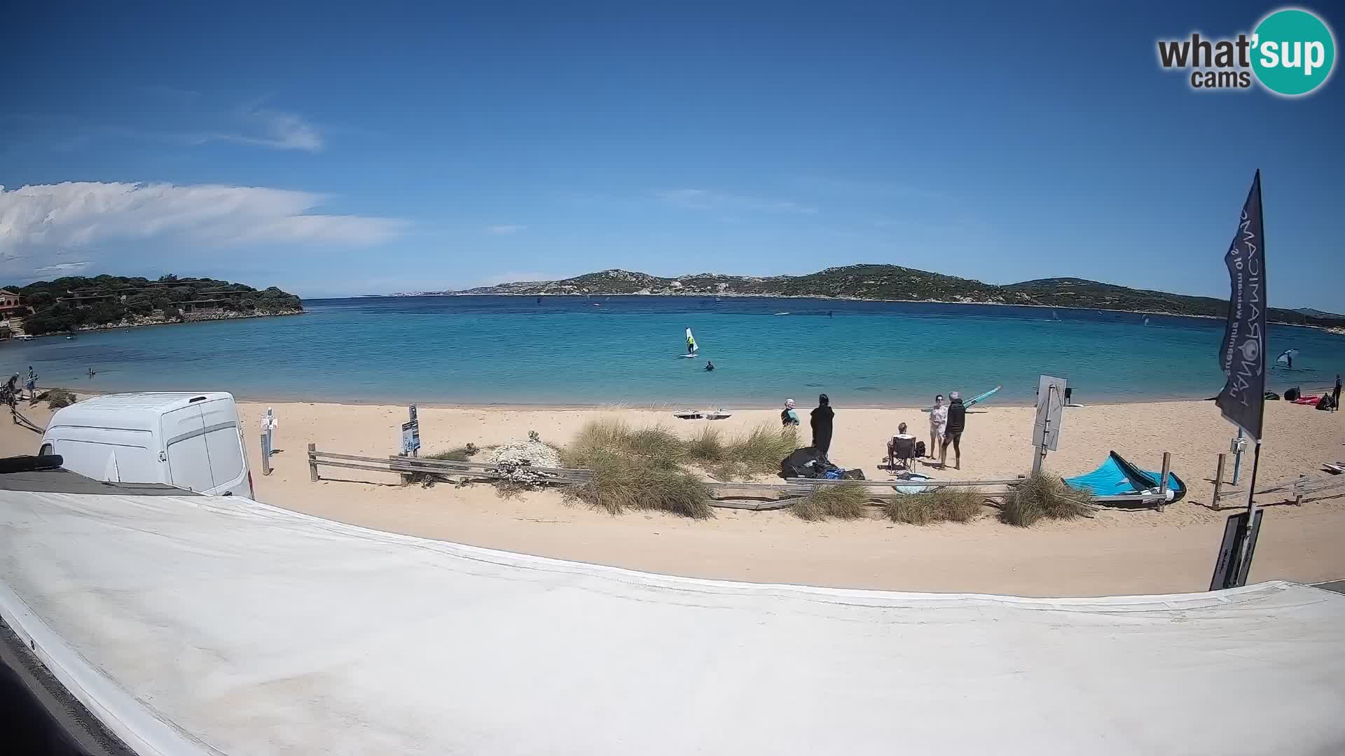 Webcam en direct de planche à voile et de kite surf à Porto Pollo – Sardaigne – Italie
