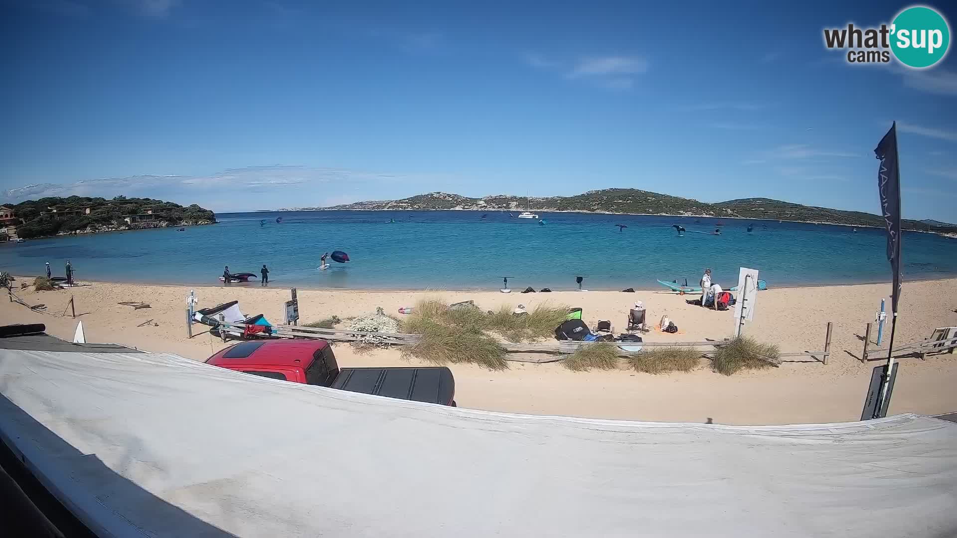 Porto Pollo Windsurfen und Kitesurfen Live-Webcam – Sardinien – Italien