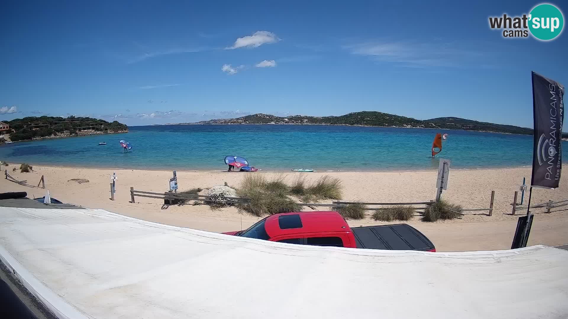 Porto Pollo Windsurfing and Kite surfing live webcam – Sardinia – Italy