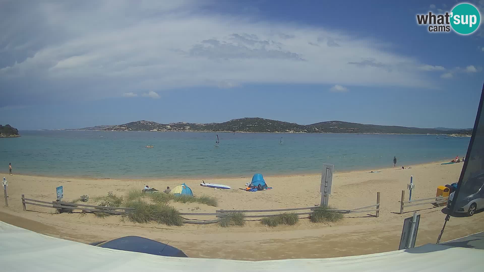 Porto Pollo Windsurfing and Kite surfing live webcam – Sardinia – Italy