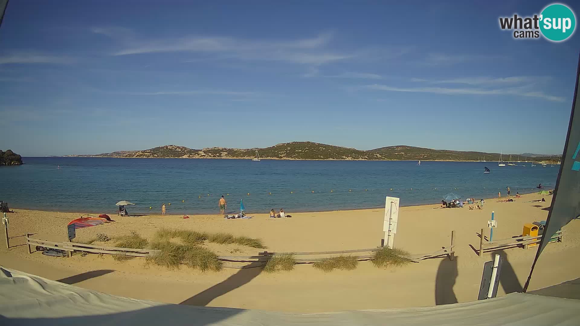Webcam en direct de planche à voile et de kite surf à Porto Pollo – Sardaigne – Italie