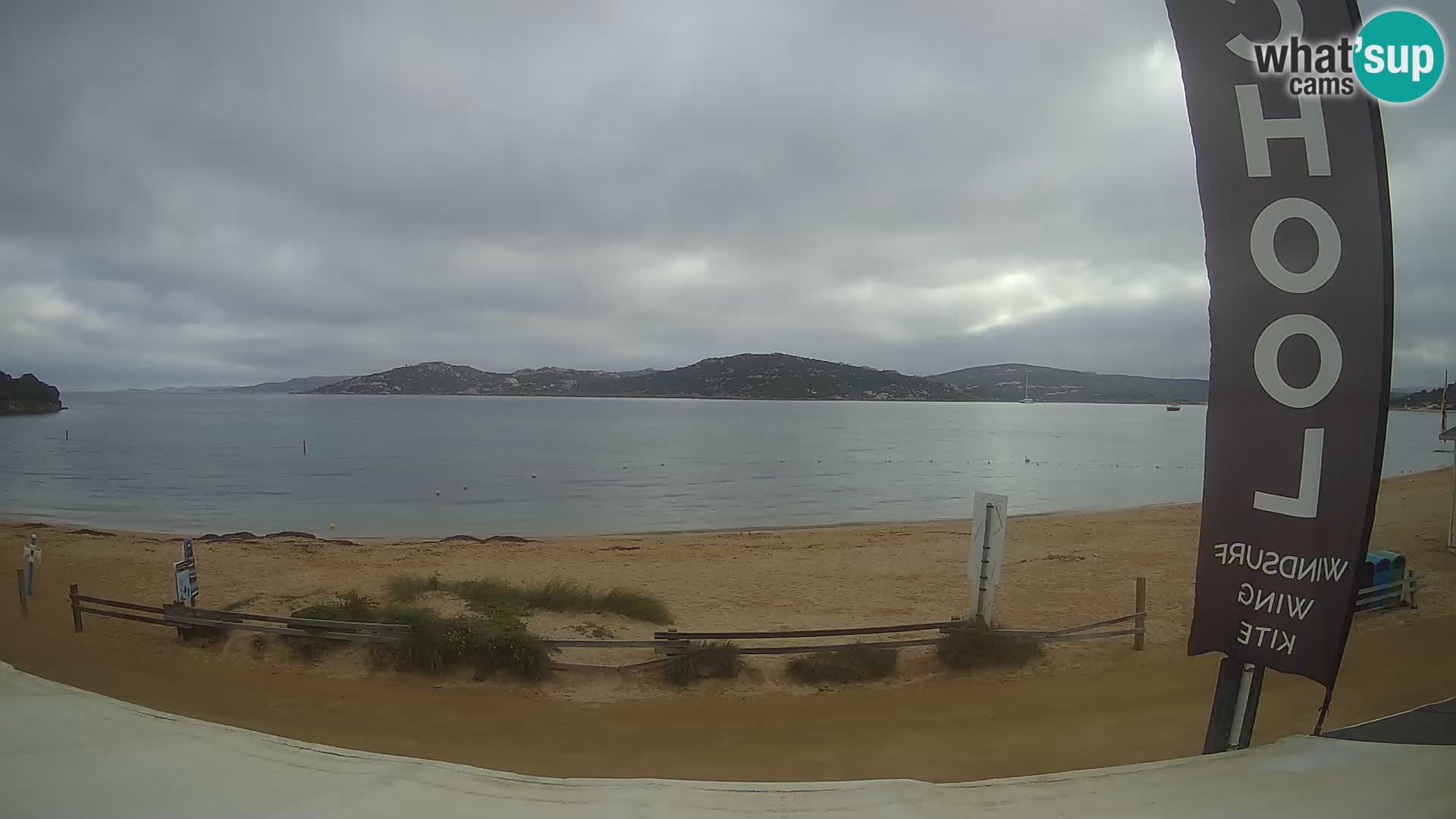 Webcam en direct de planche à voile et de kite surf à Porto Pollo – Sardaigne – Italie