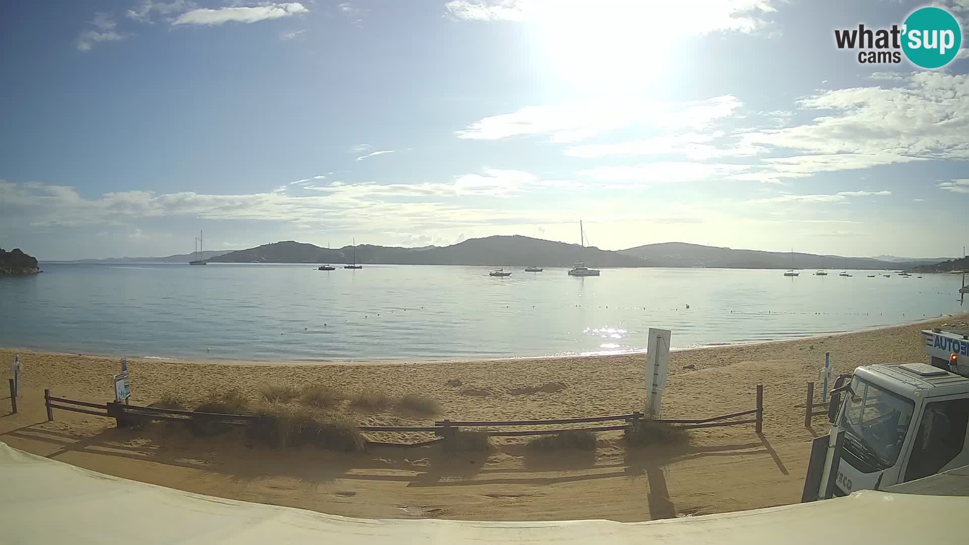 Webcam en direct de planche à voile et de kite surf à Porto Pollo – Sardaigne – Italie