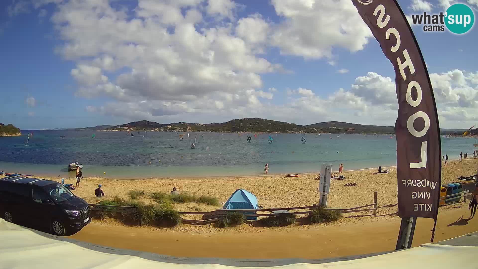 Porto Pollo Windsurfen und Kitesurfen Live-Webcam – Sardinien – Italien