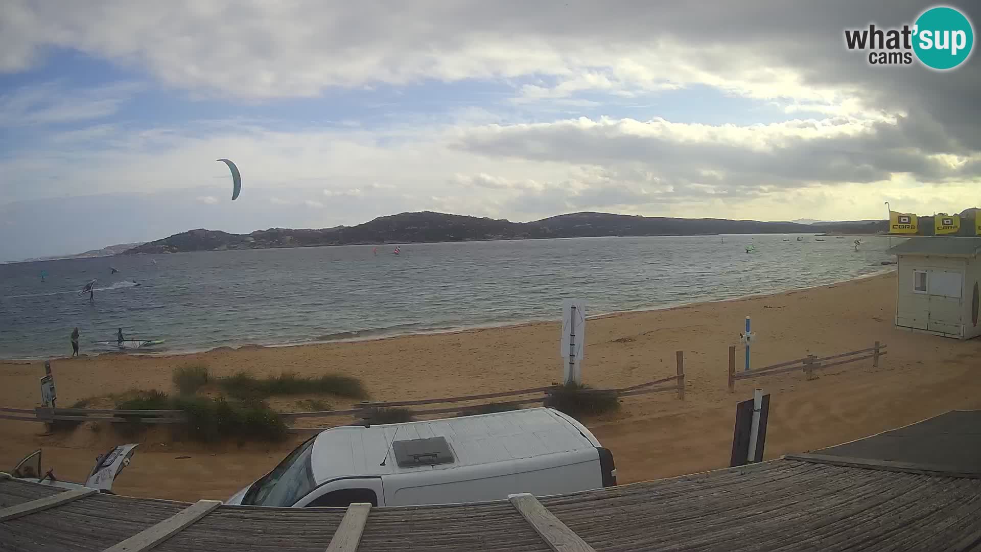 Porto Pollo Windsurfing and Kite surfing live webcam – Sardinia – Italy