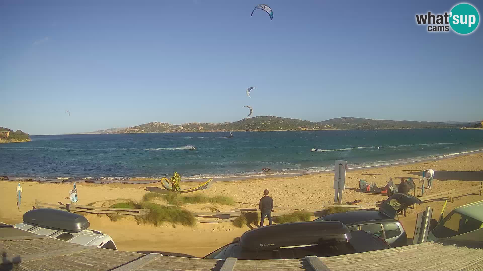 Porto Pollo Windsurfen und Kitesurfen Live-Webcam – Sardinien – Italien