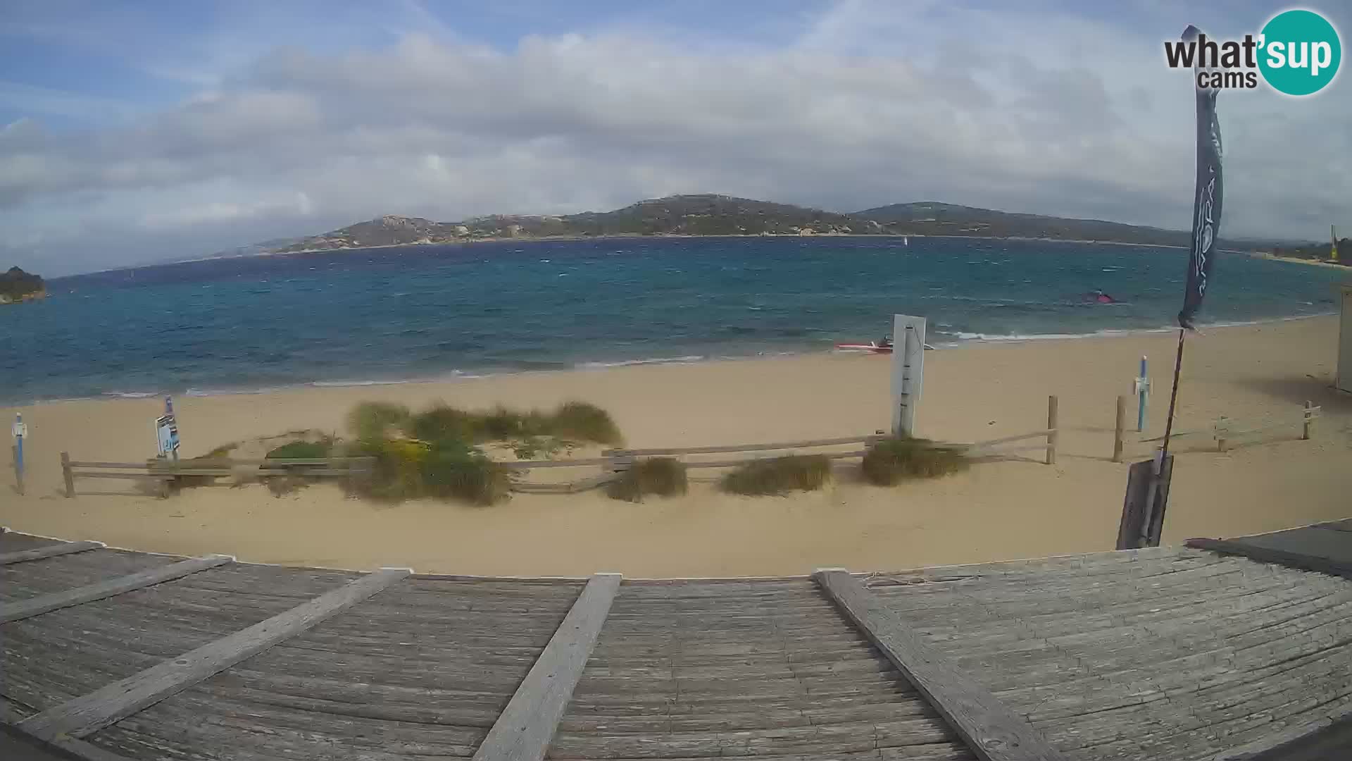 Webcam en direct de planche à voile et de kite surf à Porto Pollo – Sardaigne – Italie