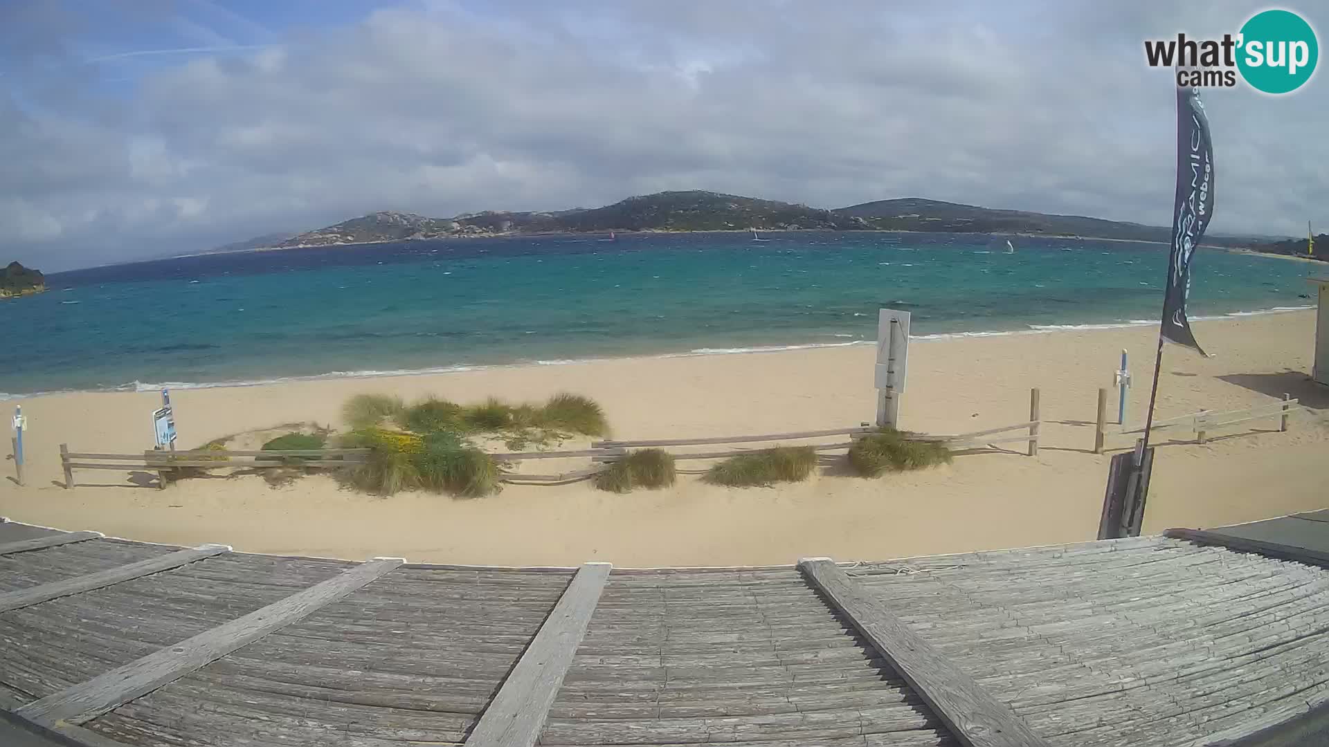 Webcam en direct de planche à voile et de kite surf à Porto Pollo – Sardaigne – Italie