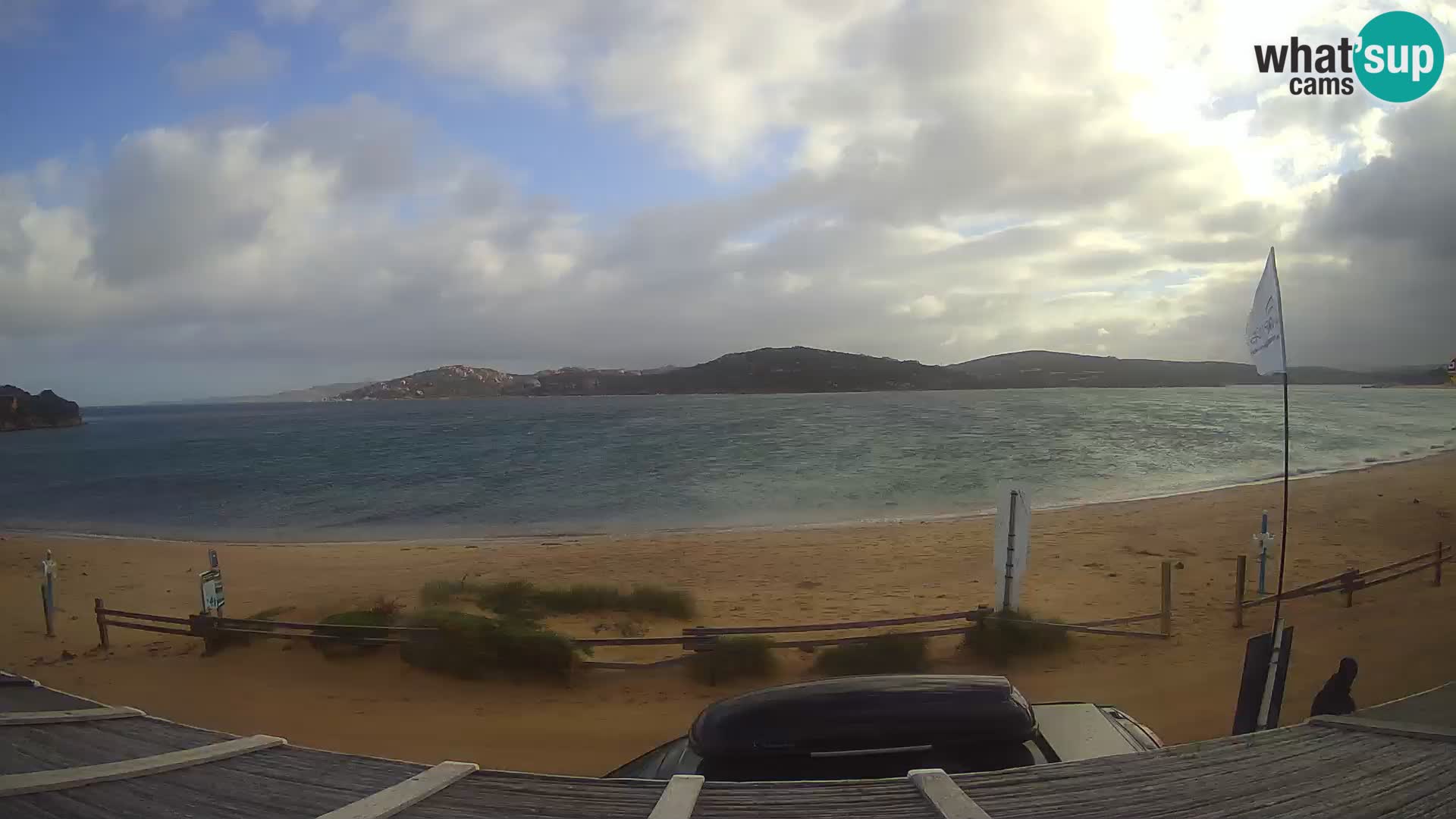 Webcam en direct de planche à voile et de kite surf à Porto Pollo – Sardaigne – Italie