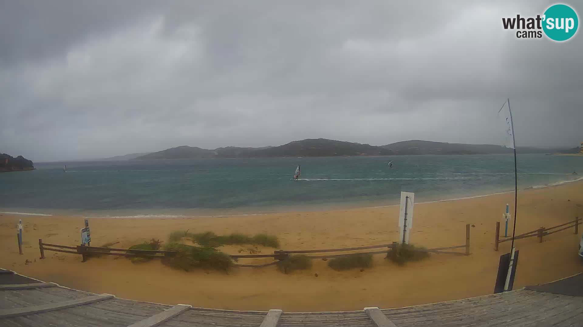 Webcam en direct de planche à voile et de kite surf à Porto Pollo – Sardaigne – Italie