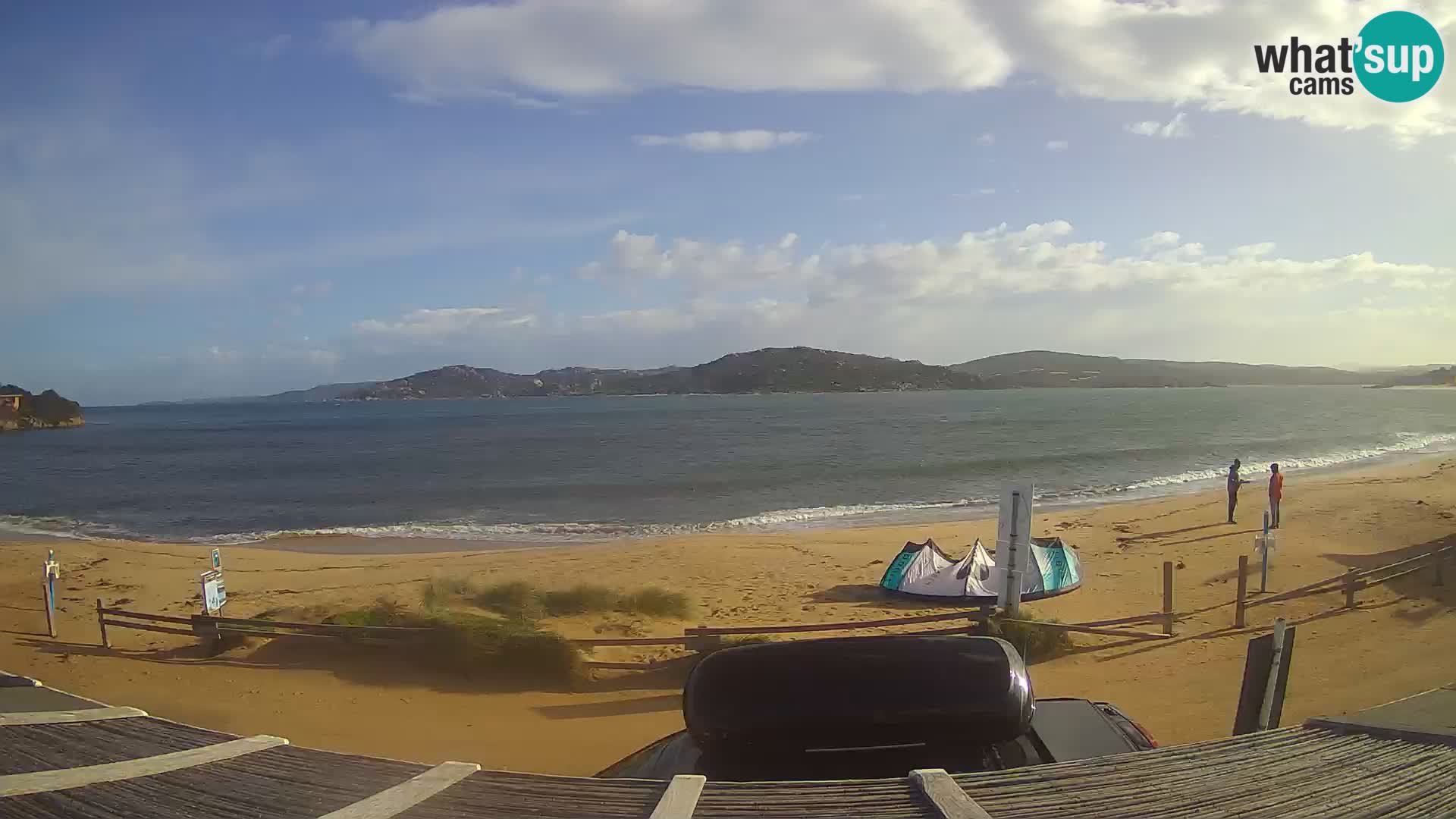 Webcam en direct de planche à voile et de kite surf à Porto Pollo – Sardaigne – Italie