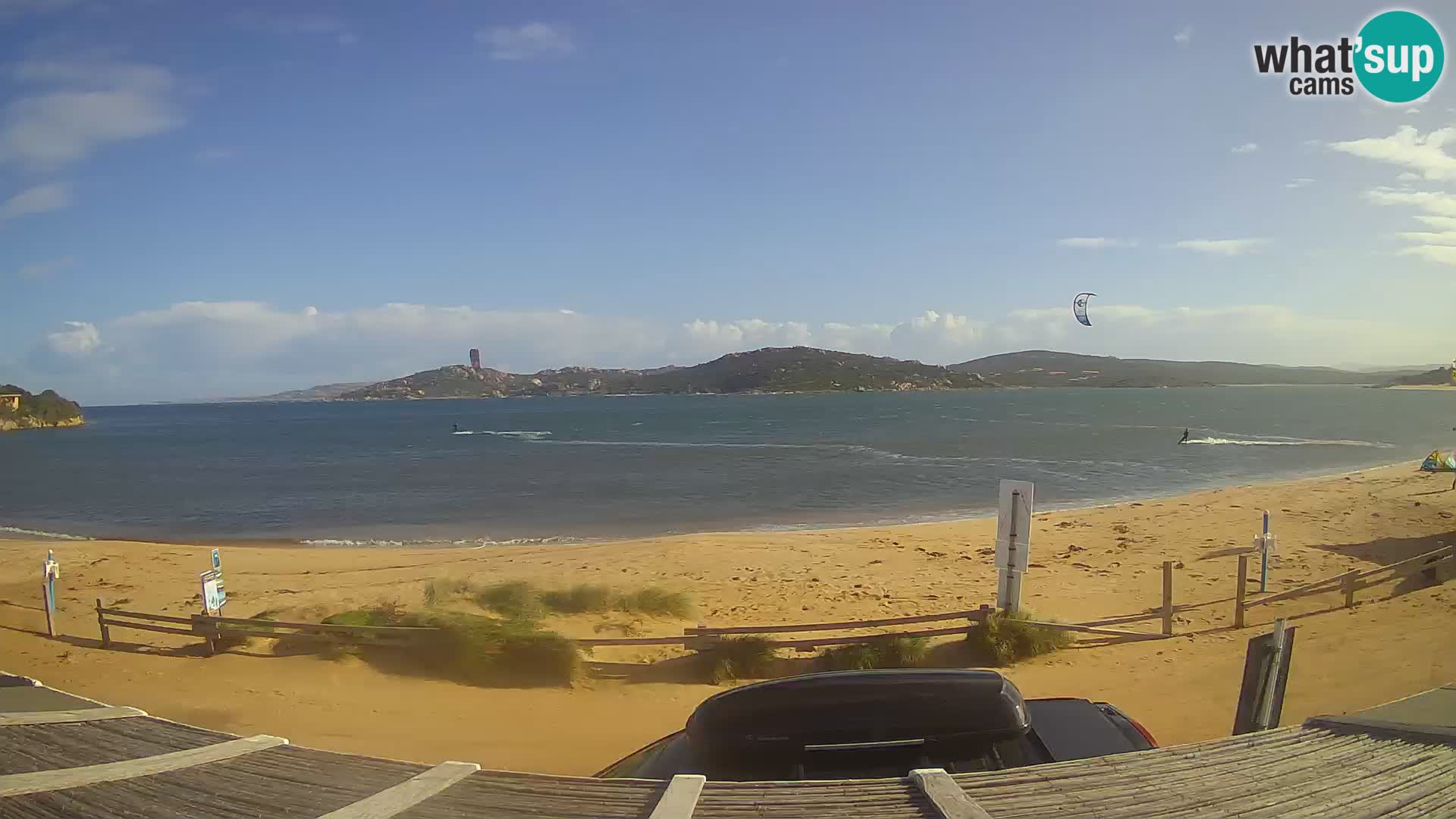 Webcam en direct de planche à voile et de kite surf à Porto Pollo – Sardaigne – Italie