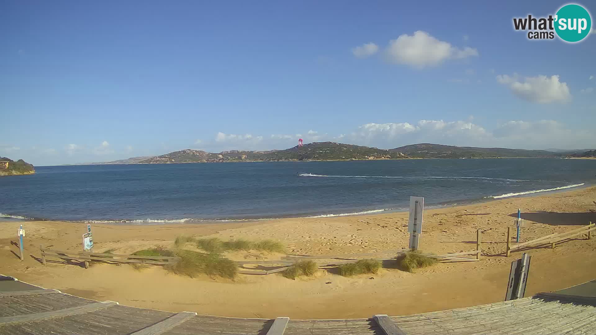 Webcam en direct de planche à voile et de kite surf à Porto Pollo – Sardaigne – Italie