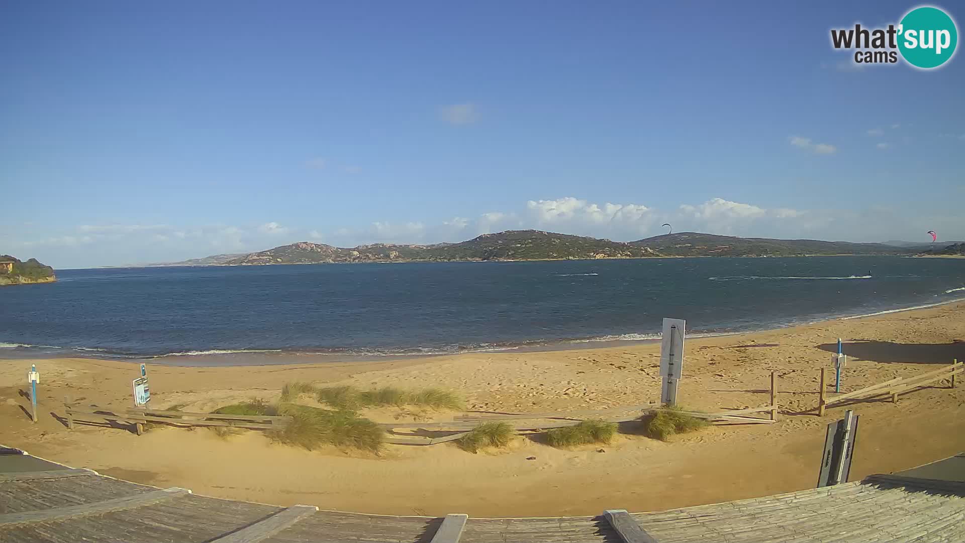 Webcam en direct de planche à voile et de kite surf à Porto Pollo – Sardaigne – Italie