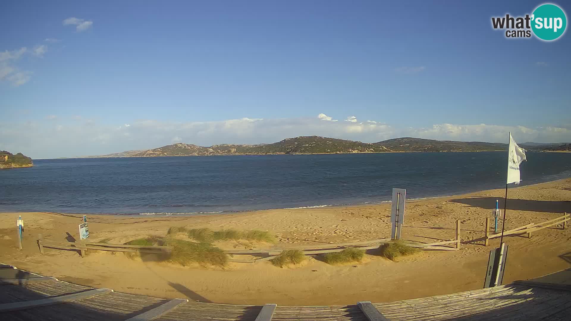 Webcam en direct de planche à voile et de kite surf à Porto Pollo – Sardaigne – Italie