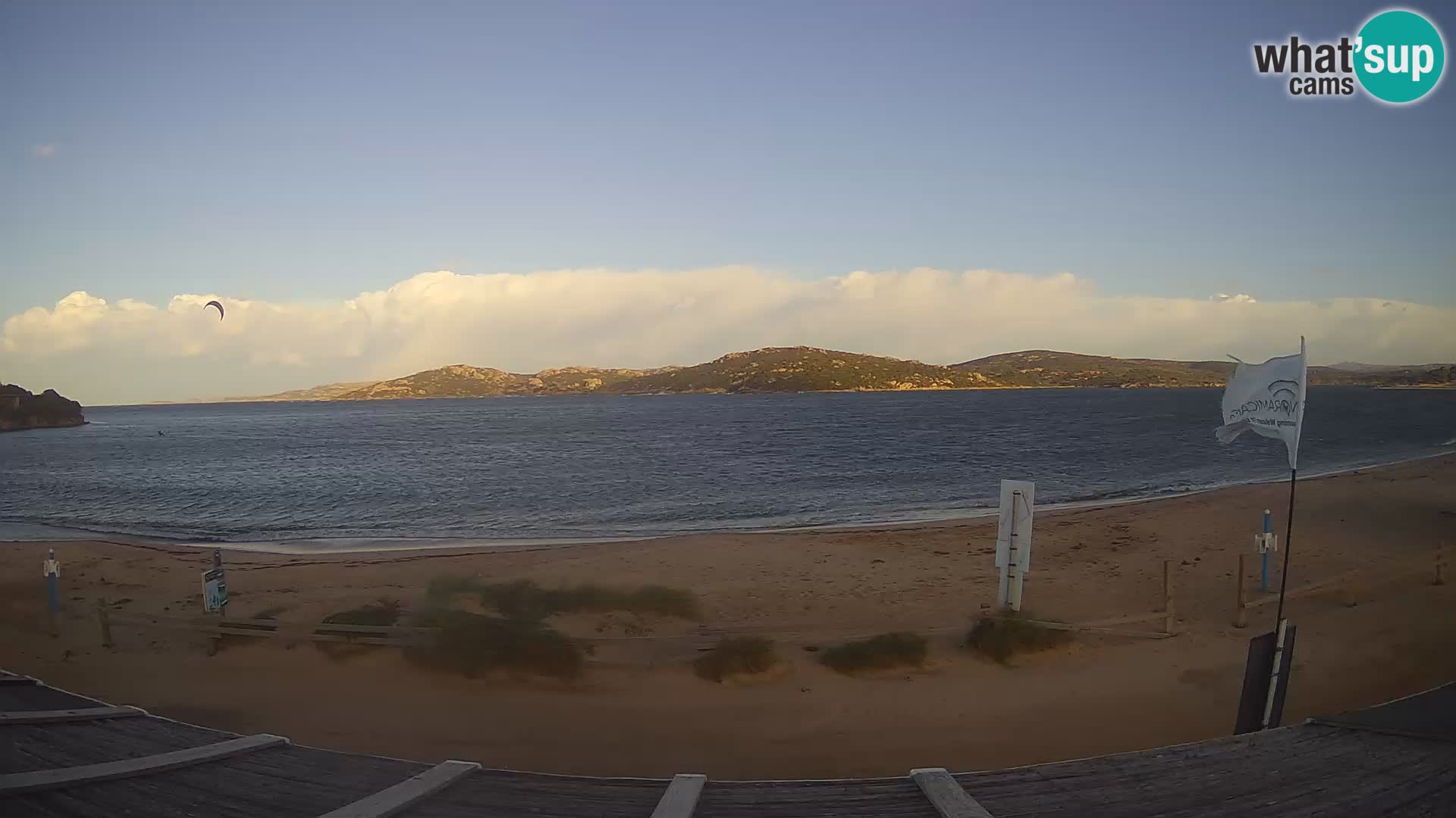 Webcam en direct de planche à voile et de kite surf à Porto Pollo – Sardaigne – Italie