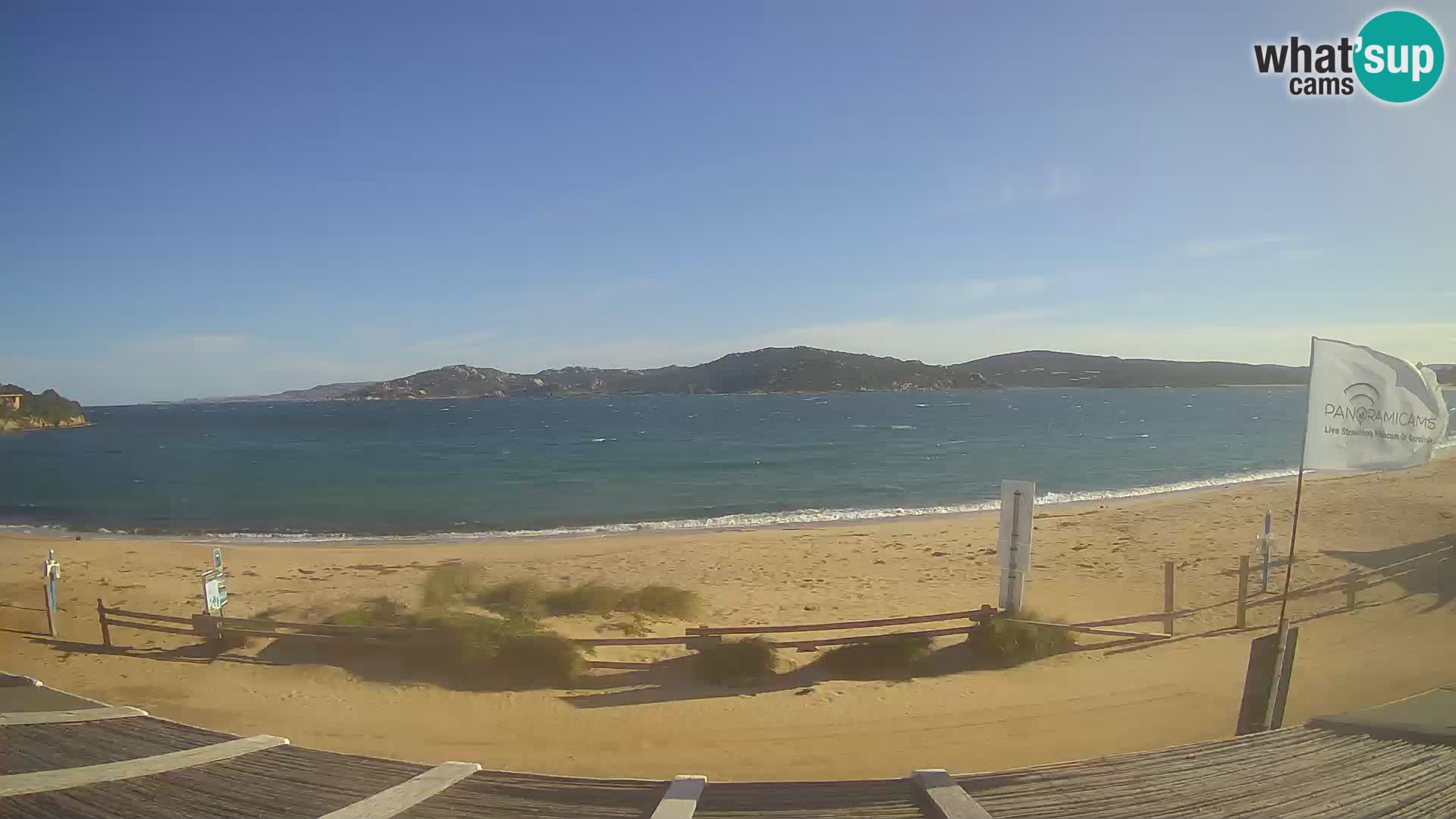 Webcam en direct de planche à voile et de kite surf à Porto Pollo – Sardaigne – Italie